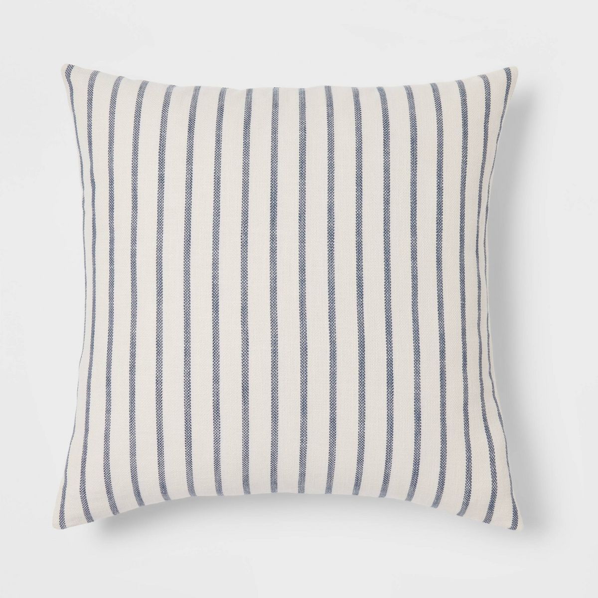 Oversized Cotton Striped Square Throw Pillow Blue/Cream - Threshold™ | Target