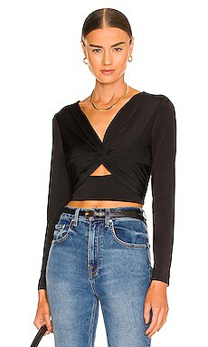 Twist Front Crop Top Long Sleeve
                    
                    krisa | Revolve Clothing (Global)
