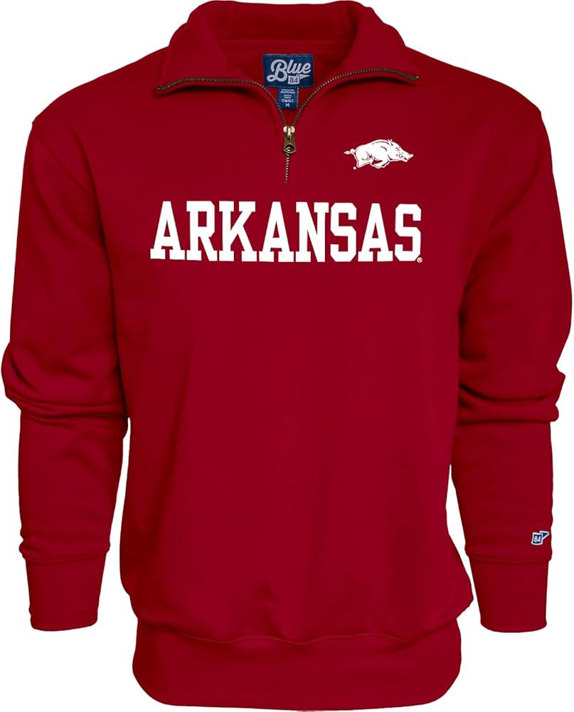 Blue 84 Men's Standard Quarter Zip Sweatshirt Team Color, X-Large | Amazon (US)