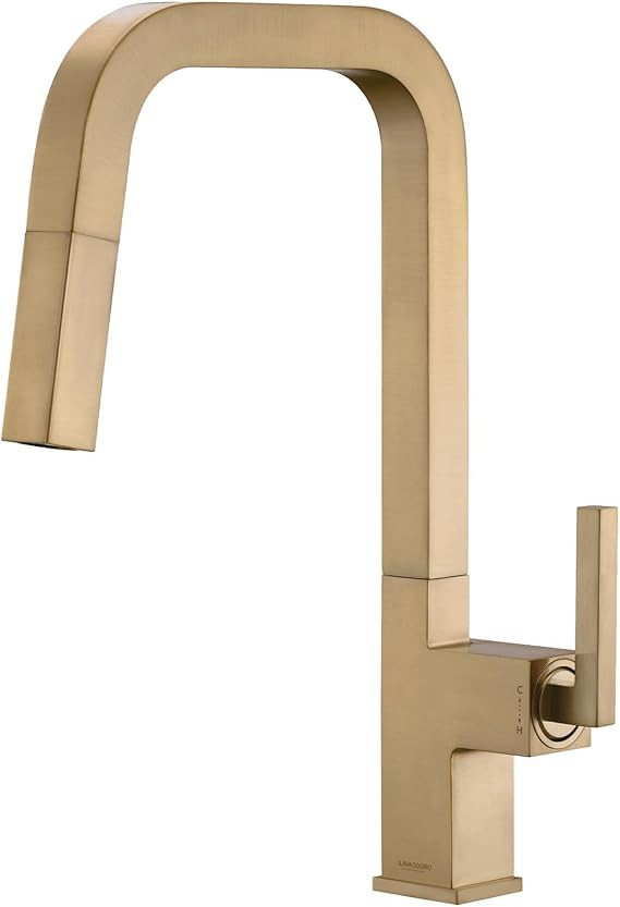 Lava Odoro Champagne Gold Kitchen Faucet with Pull Down Sprayer, Bronze Gold Single Handle Kitche... | Amazon (US)