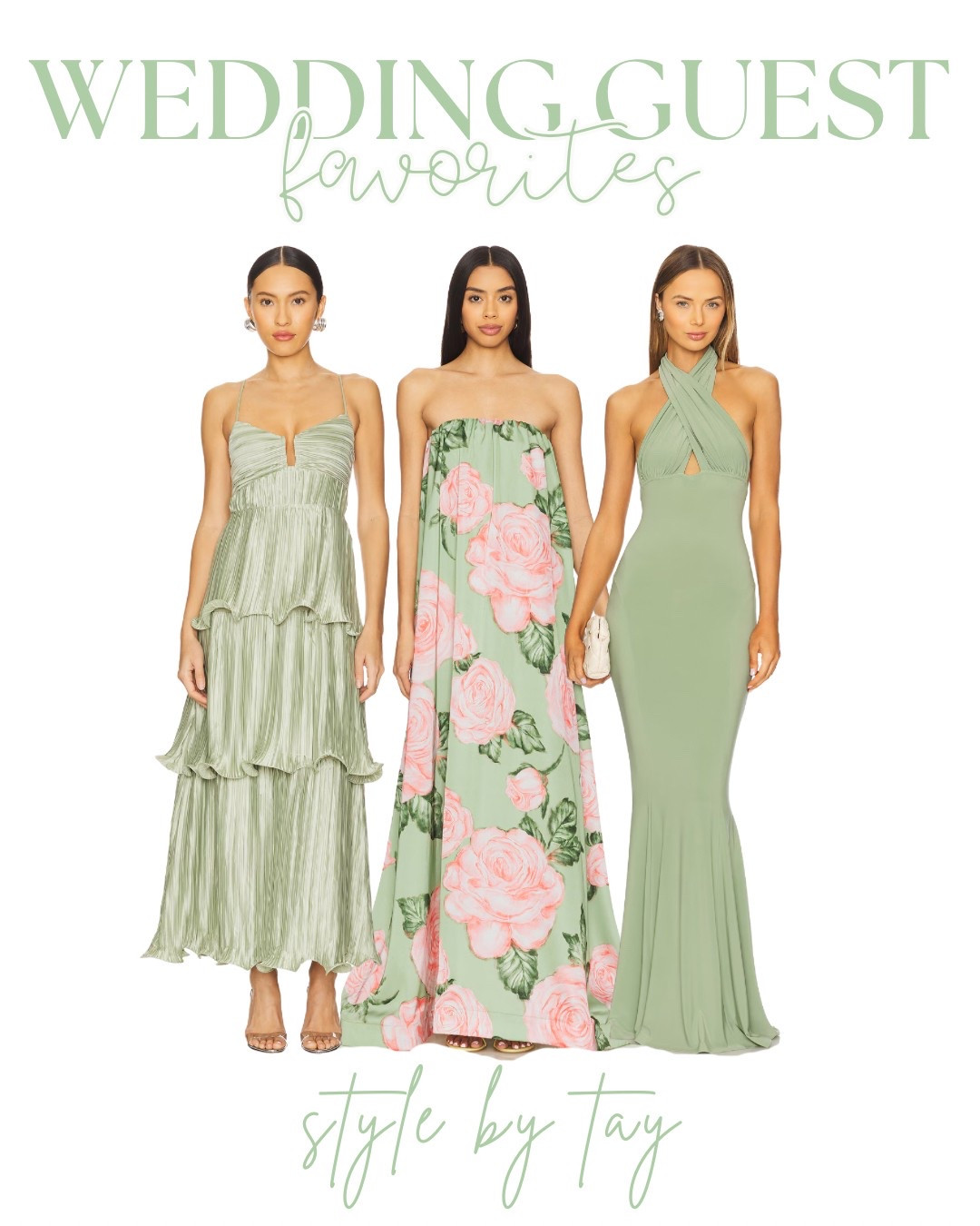 Green wedding guest dresses for spring & summer 

#LTKStyleTip #LTKWedding #LTKSeasonal