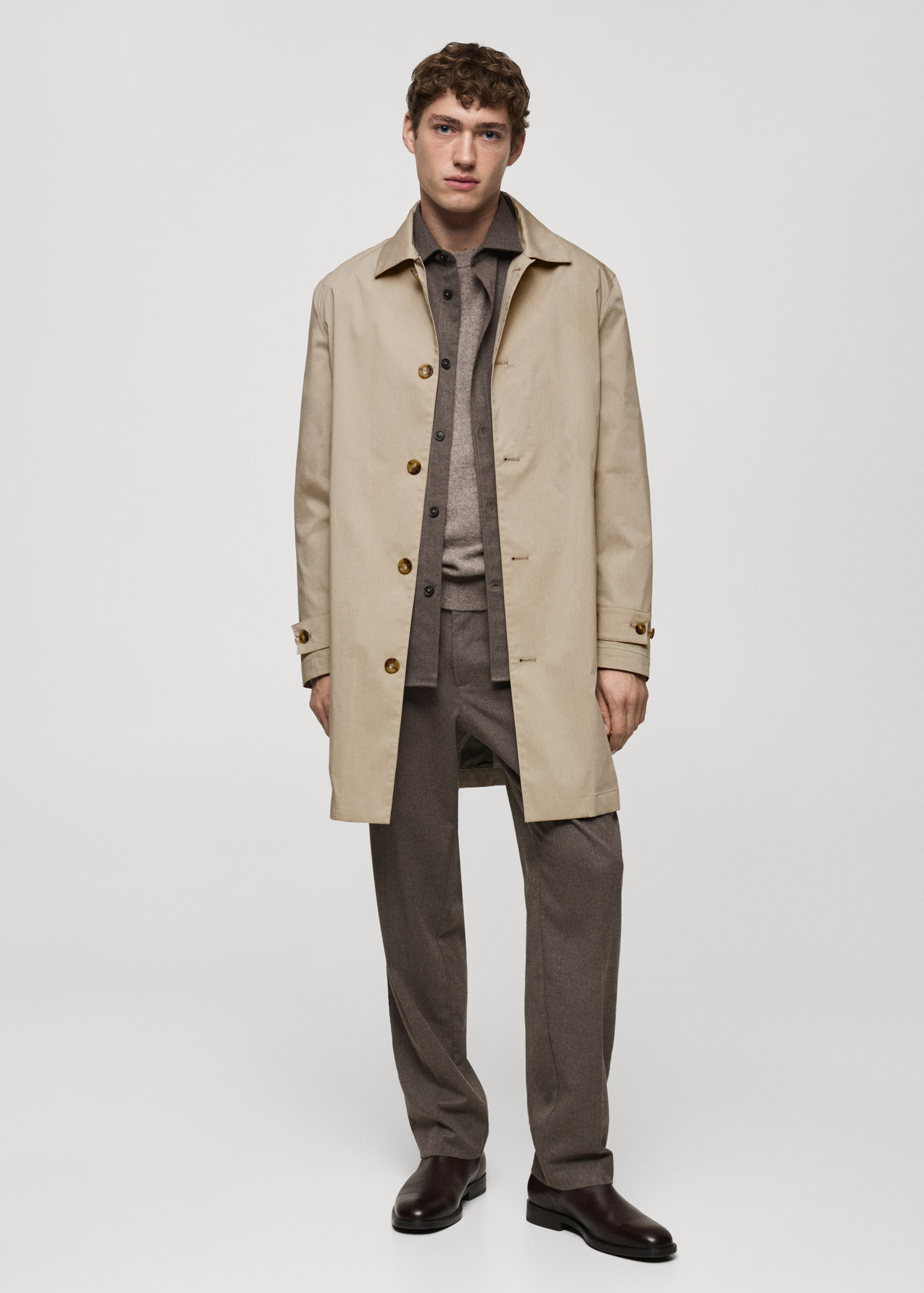 Classic water-repellent trench coat - Man | MANGO United Kingdom | MANGO (UK)
