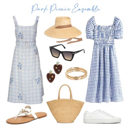 Blue skies, good vibes, and park picnics!  Embrace the laid-back charm with these breezy blue dresses paired with sandals or kick it casual with white sneakers! #ParkPicnic #BlueDresses #SunnyDays #PicnicStyle #SummerVibes #CasualChic



#LTKstyletip #LTKshoecrush #LTKitbag