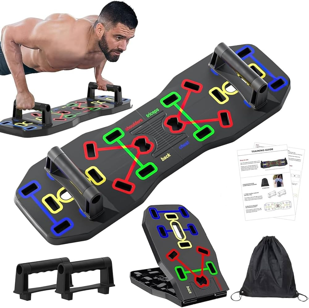 AERLANG Push Up Board, Portable Multi-Function Foldable 10 in 1 Push Up Bar, Push up Handles for ... | Amazon (US)