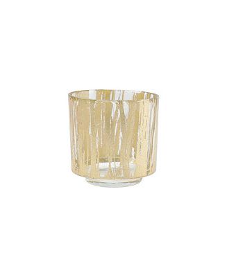 Rufolo Glass Gold Brushstroke Votive | Macy's