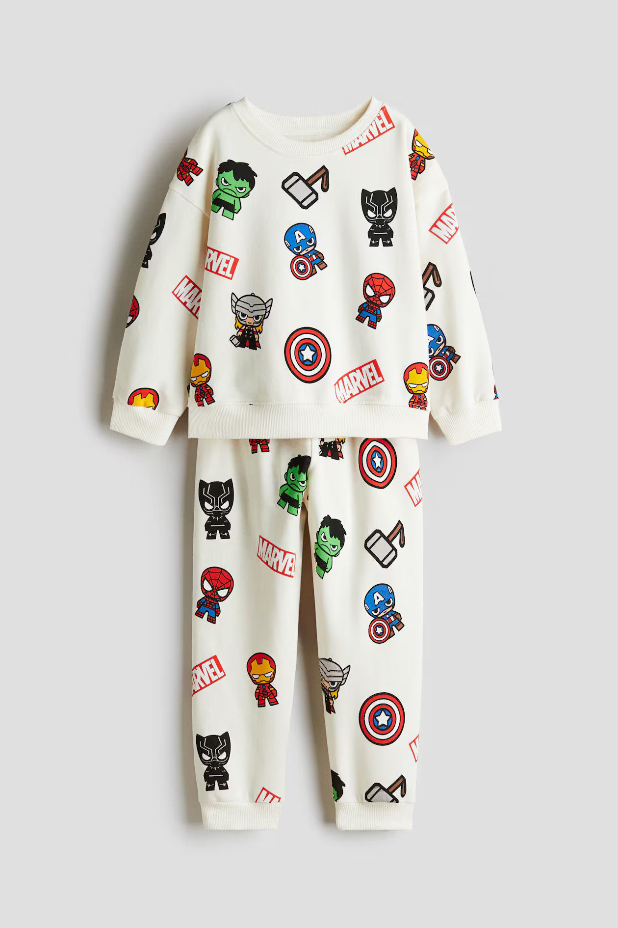 2-piece printed sweatshirt set | H&M (UK, MY, IN, SG, PH, TW, HK)