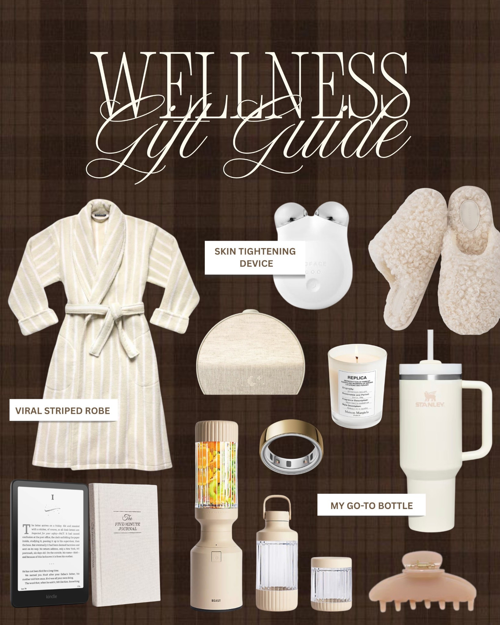 Your wellness-lover gift guide is here 🤎
From cozy robes and skincare tools to my go-to bottle, daily journaling picks, and the little luxuries that make everyday life feel calmer and more intentional — these are the gifts I reach for year after year.

#LTKCyberWeek #LTKselfcare #LTKGiftGuide