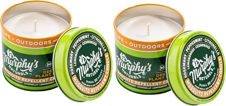 Murphy's Naturals Mosquito Repellent Candle | DEET Free | Made with Plant Based Essential Oils an... | Amazon (US)