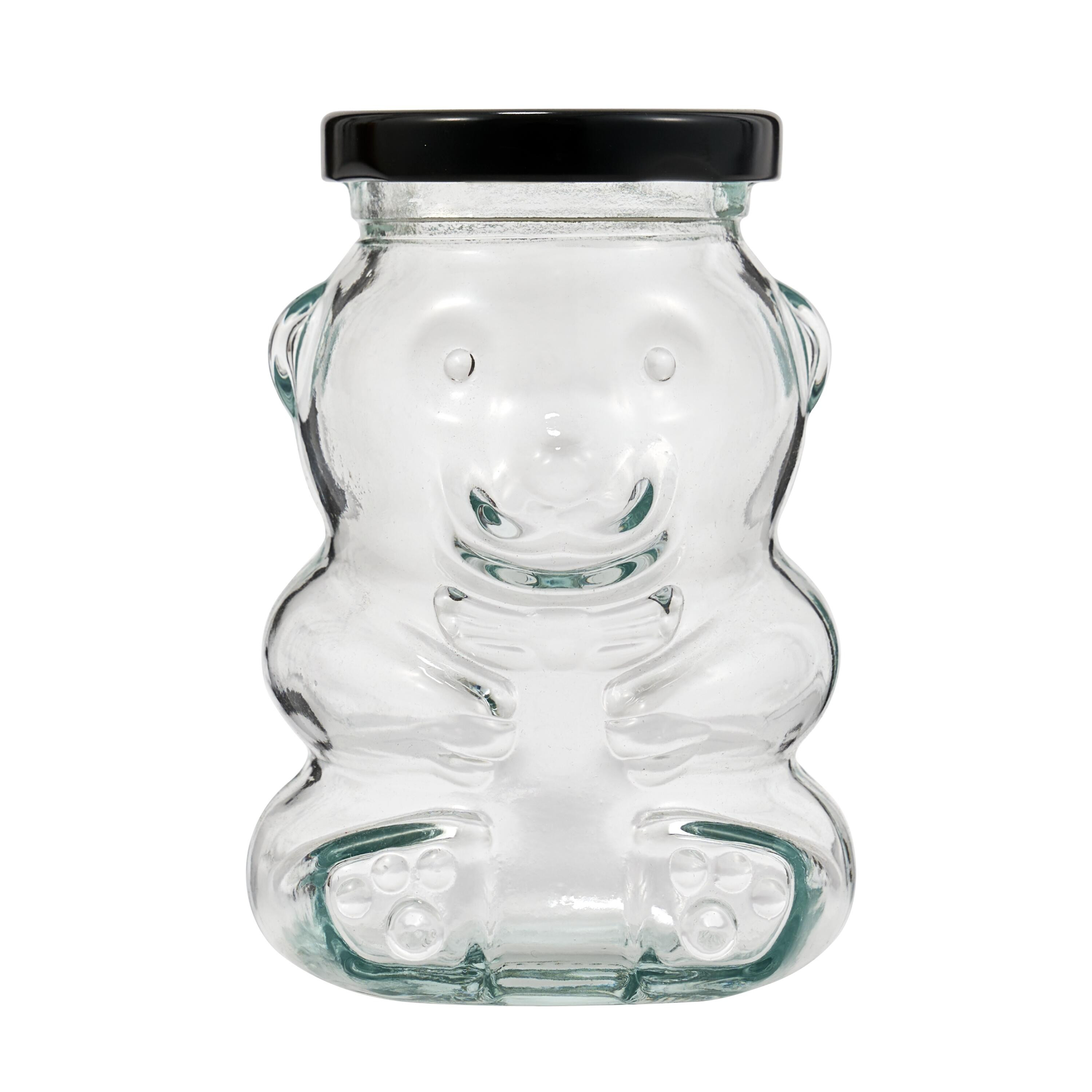 Plaid Surfaces Glass Bear Jar with Lid, 6.08 oz Clear Customizable Jar for DIY Arts and Crafts Pr... | Walmart (US)