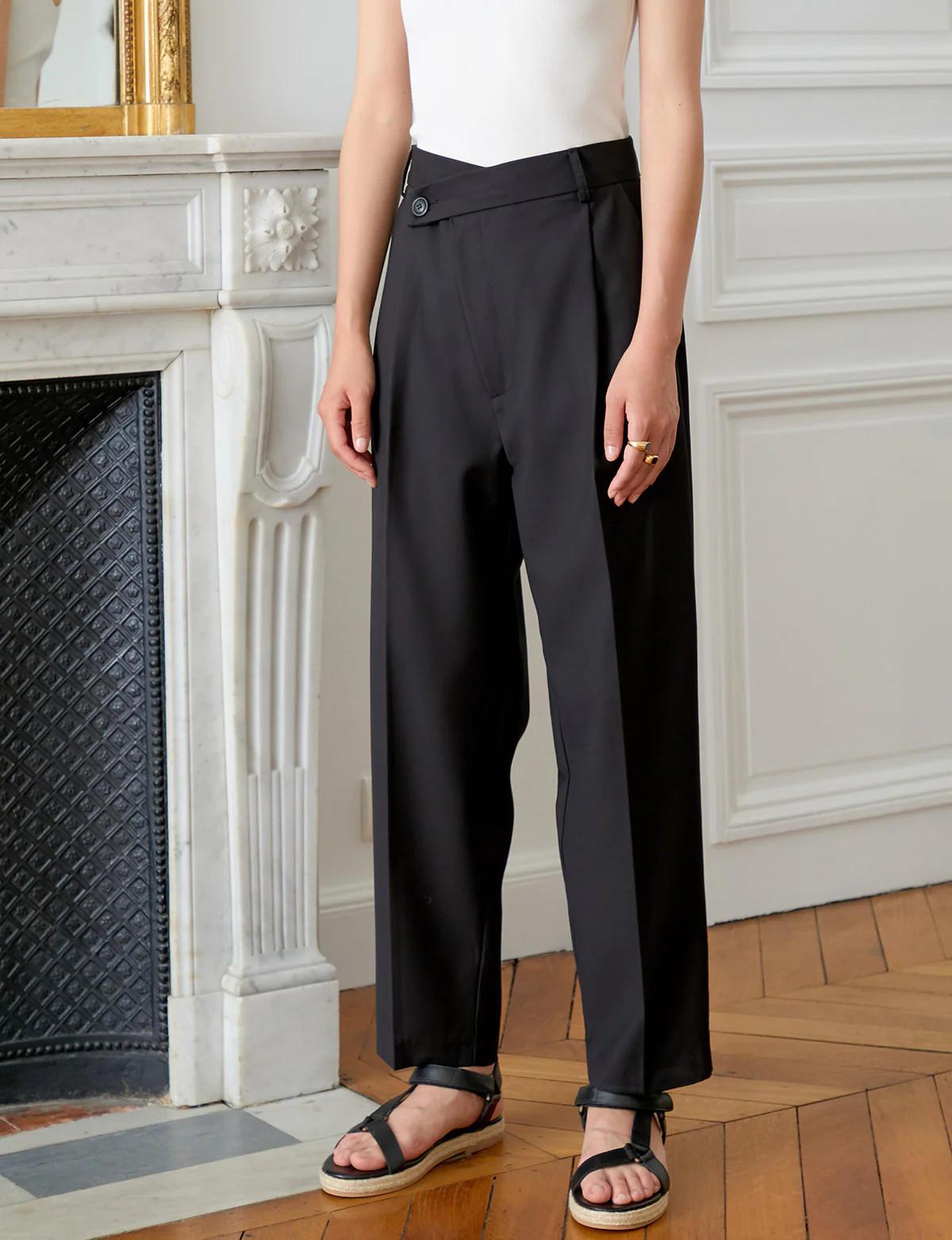 Black Crossover Pant | Pixie Market