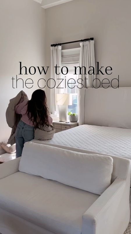 Primary bedroom bedding layers. How to make the comfiest, coziest, softest, fluffiest bed ever  

#LTKhome #LTKstyletip #LTKsalealert