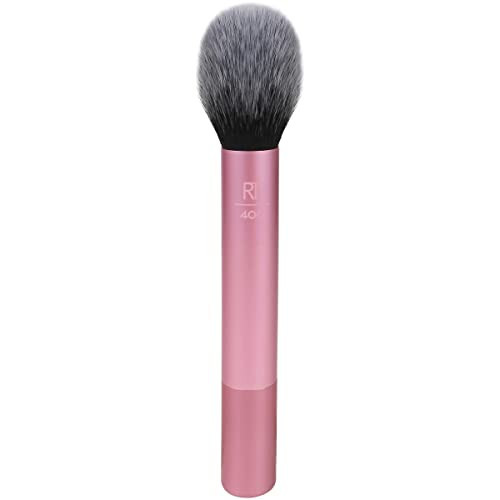 Real Techniques Ultra Plush Blush Makeup Brush, For Loose, Cream, or Pressed Blush, Rosy Glow Cheeks, Fluffy Powder Brush, Aluminum Ferrules, Synthetic Bristles, Vegan & Cruelty Free, 1 Count | Amazon (US)