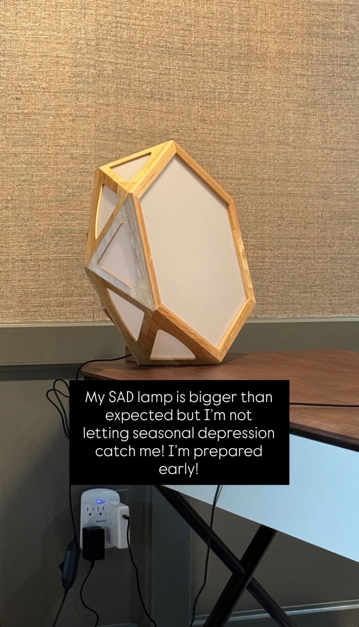 My SAD lamp is bigger than expected but i’m not letting seasonal depression catch me! I’m prepared early!

#LTKHome #LTKBeauty #LTKSeasonal