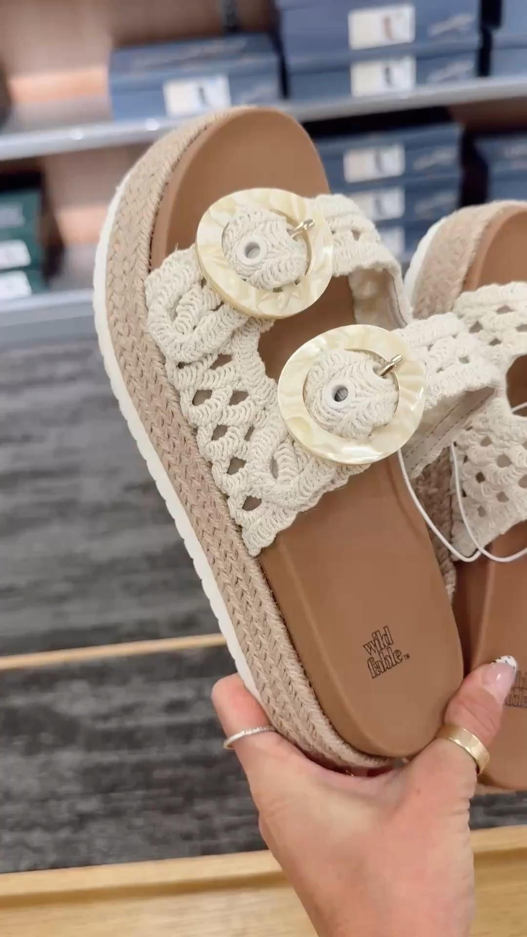 These look identical to the Walmart ones I bought that are completely OOS. I love the platform and the large circle buckle!

#LTKdayinmylife #LTKmomlife #LTKgrwm