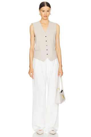 Lena Vest in Sand | Revolve Clothing (Global)