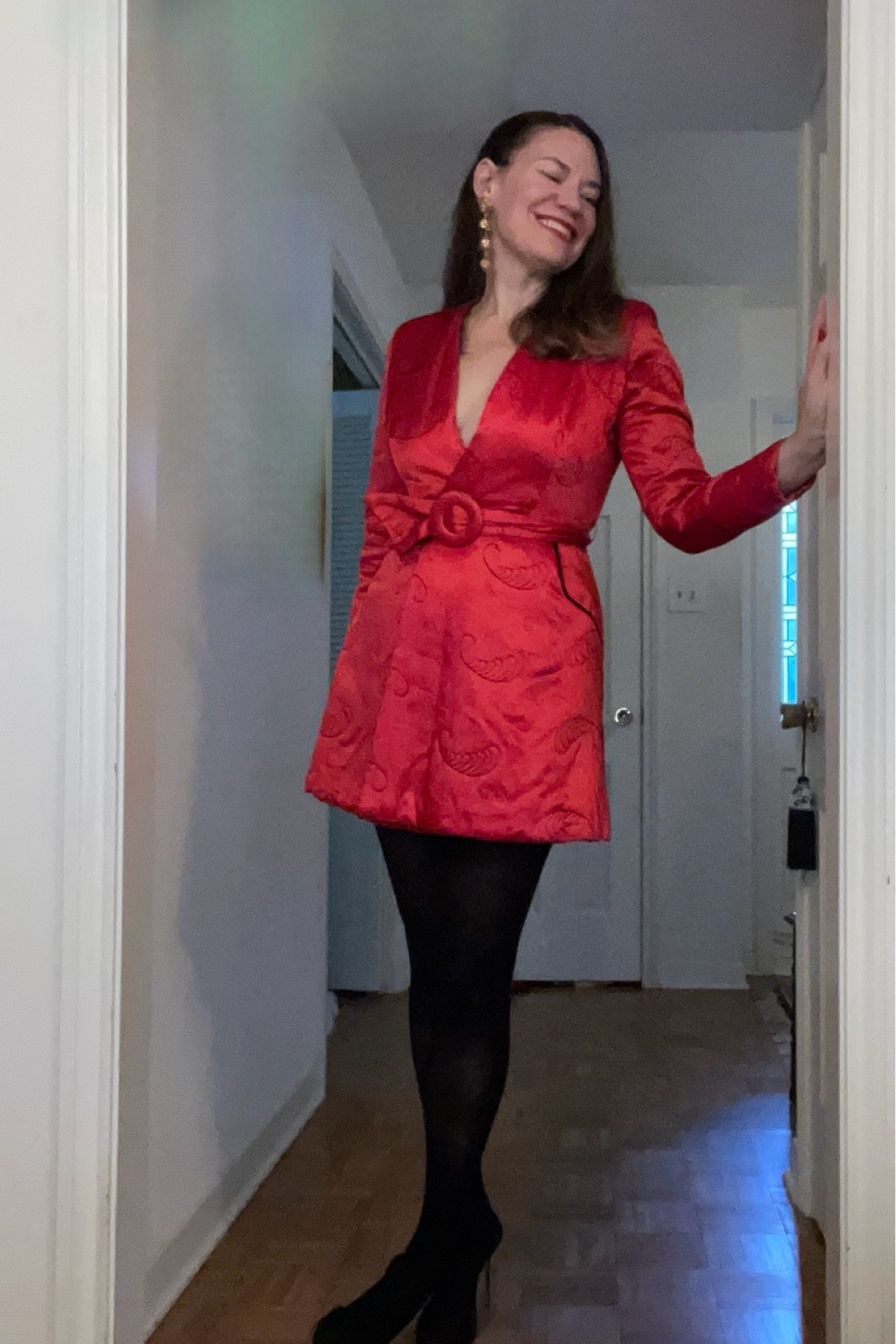 In my experience - pairing a short red dress with tights and heels is so chic- and a great Valentines Look! #inveysmentpiece 

#LTKSeasonal #LTKOver40 #LTKStyleTip