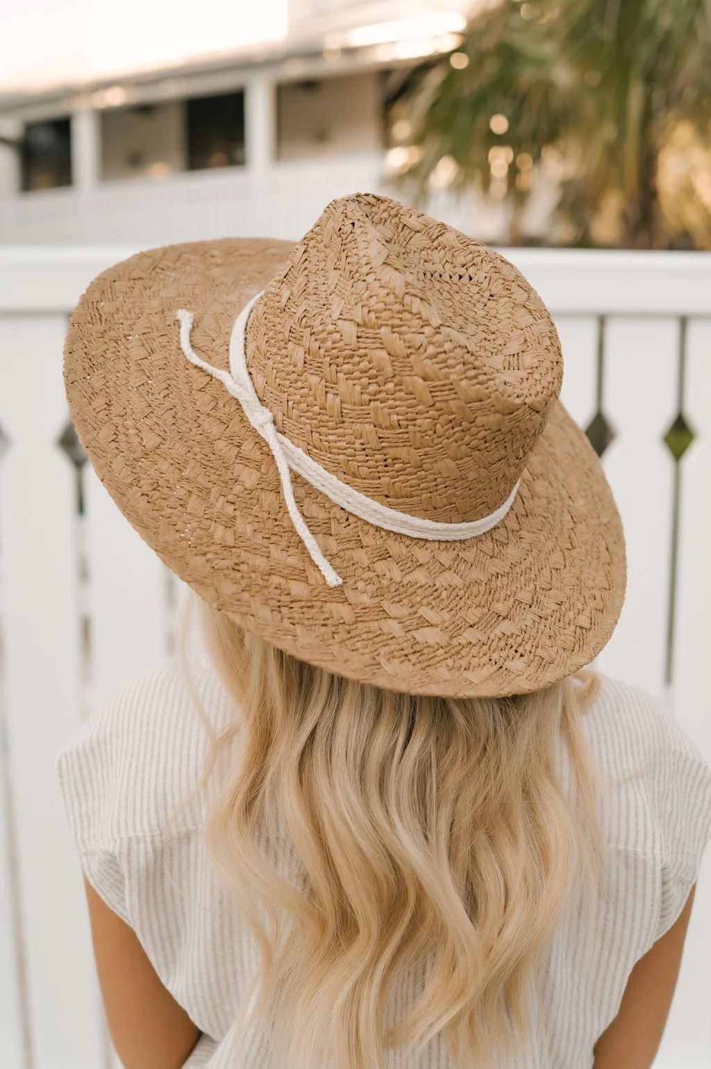 Tan Straw Weave Sun Hat | Magnolia Boutique