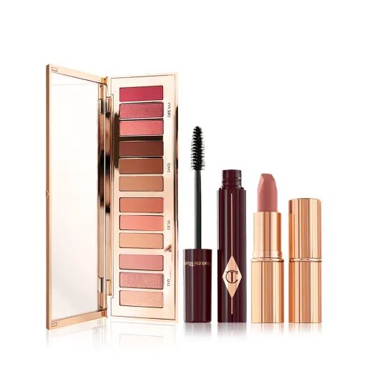 Pillow Talk Happiness Makeup Kit –  Eyeshadow Palette, Mascara & Nude-pink Lipstick | Charlotte... | Charlotte Tilbury (US)