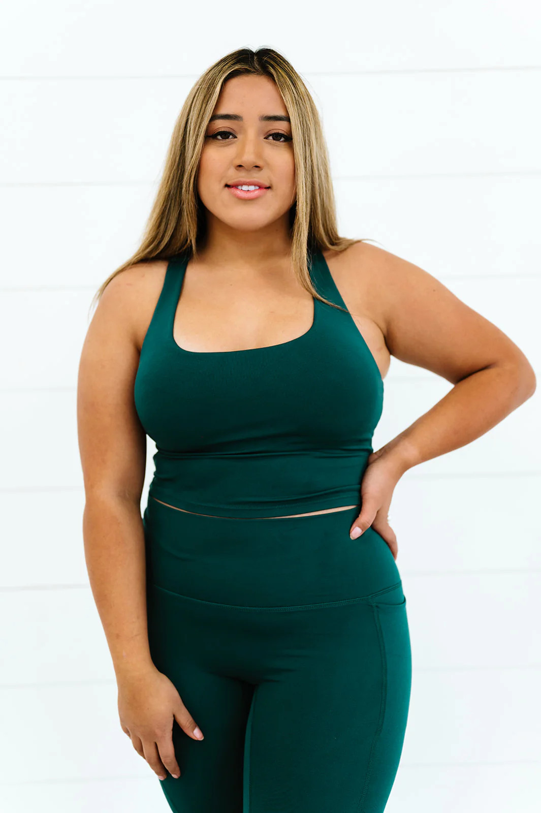 Serenity Long Line Tank | Pine | Coral Reef Swim