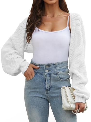 Women's Cropped Cardigan Bolero Shrug Sweater 2025 | Amazon (US)