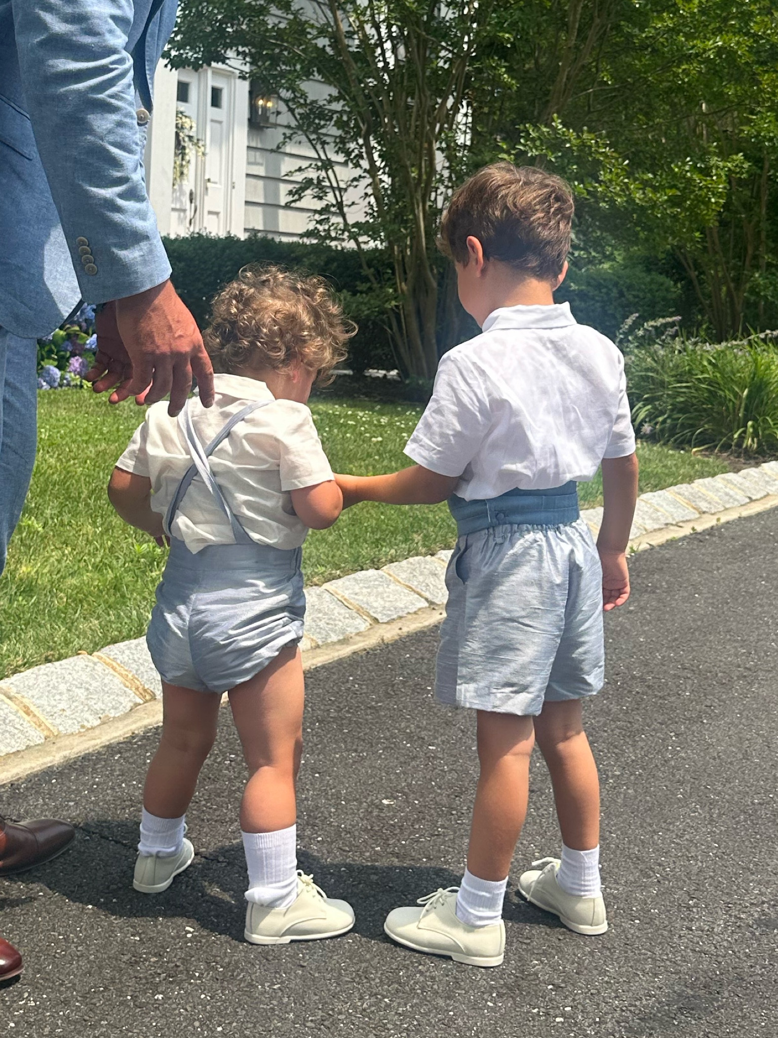 Love these toddler boy christening outfits!  Christian is wearing a 3T and Nikolas is wearing a 4T
