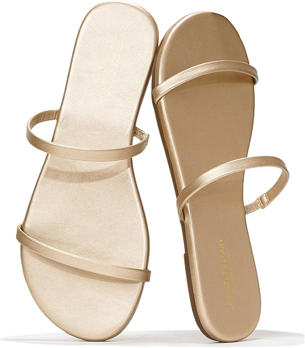 Project Cloud Summer Sandals for Women 2026 - Memory Foam Insole and Eco-Crafted Leather Beach Fl... | Amazon (US)