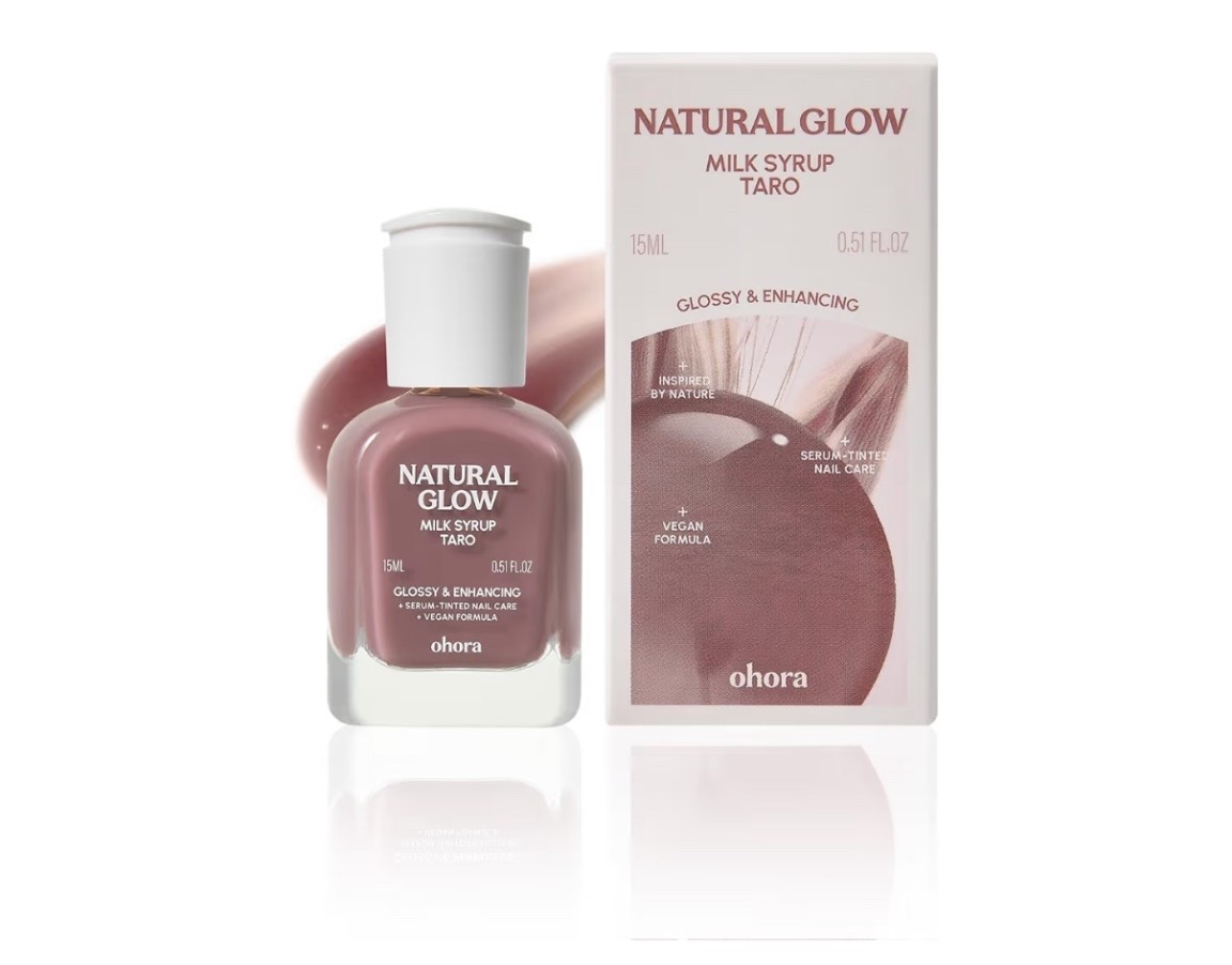 ohora Natural Glow Milk Syrup Nail Strengthener (Taro) - Tinted Nail Hardener for Brittle, Damaged Nails, Quick-Dry Glossy Finish, Nail Repair & Growth, 15 mL

#LTKSaleAlert #LTKBeauty #LTKgrwm