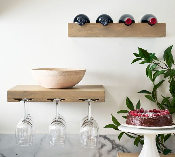 Brighton Entertaining Wine Storage Shelves | Pottery Barn (US)