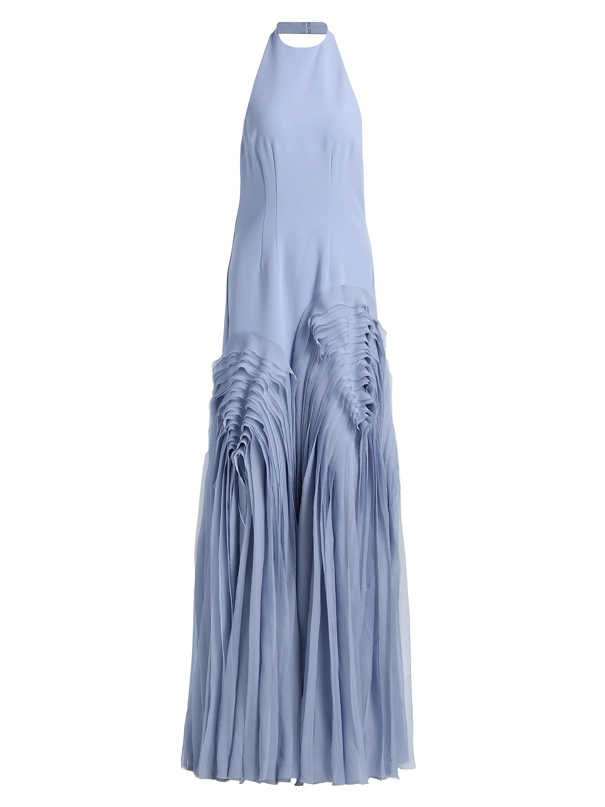Amur Elani Pleated Halterneck Gown | Saks Fifth Avenue | Saks Fifth Avenue