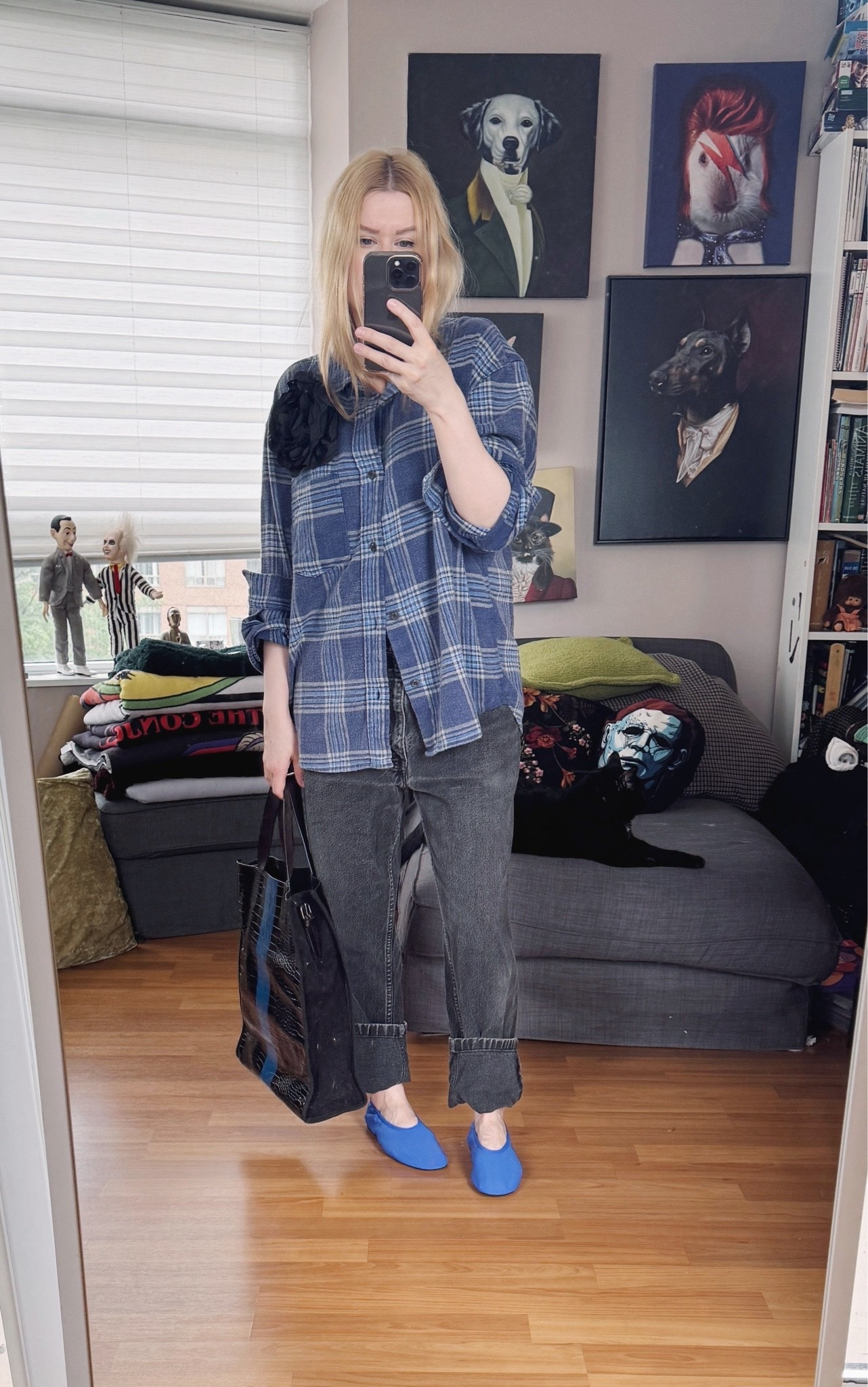 I’m embracing the shit out of the non humid weather this week before it turns to the inevitable hell that is summer in southern Ontario. 
Jeans, bag, and brooch are all preloved and/or vintage items.

#LTKjeans #LTKcanada #LTKstyletip