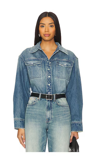 Michaela Denim Shirt in Jackson | Revolve Clothing (Global)