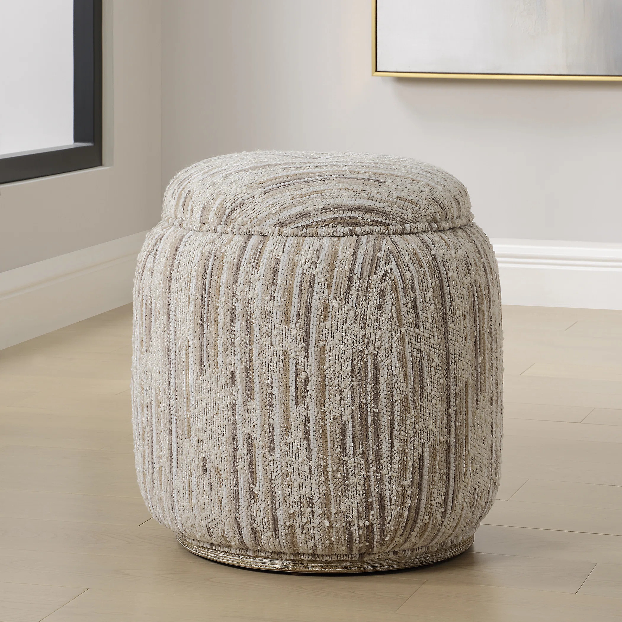 Dialogue Tan Ottoman | Wayfair North America