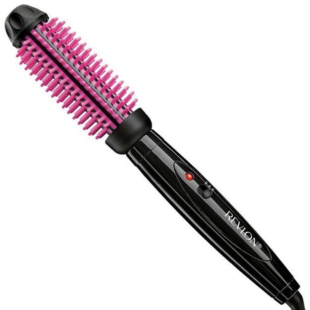 Revlon Pro Collection Heated Silicone Bristle Curl Brush Black - 1" | Target