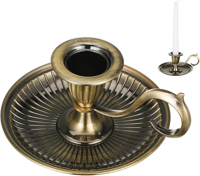 HOMSFOU Retro Candlestick - Small Zinc Alloy Candle Holder, for Party Wedding Christmas Table Hom... | Amazon (US)