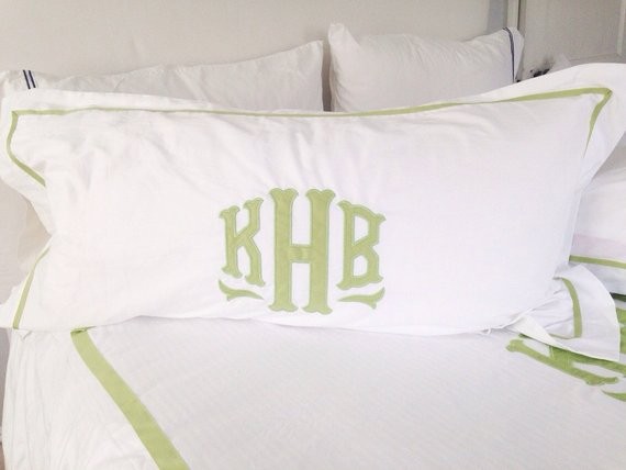 Monogram Applique King Sham / Duvet / Bedding | Etsy | Etsy (US)