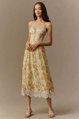Bardot Ashta Lace-Trim Maxi Dress | Anthropologie (US)