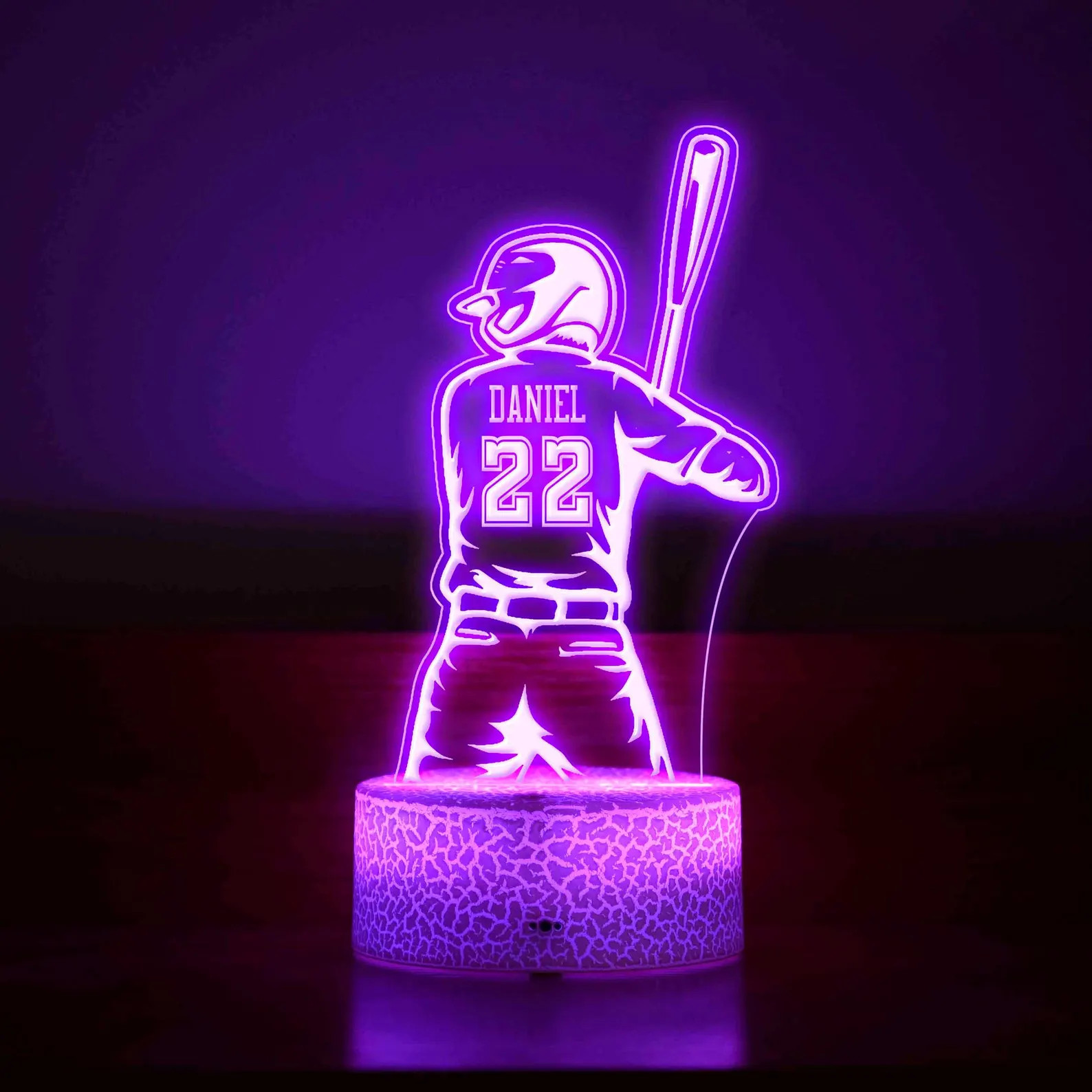 Personalized Baseball Player Night Light - Baseball Coach Gift - Gift for Boys - Children's Light... | Etsy (US)
