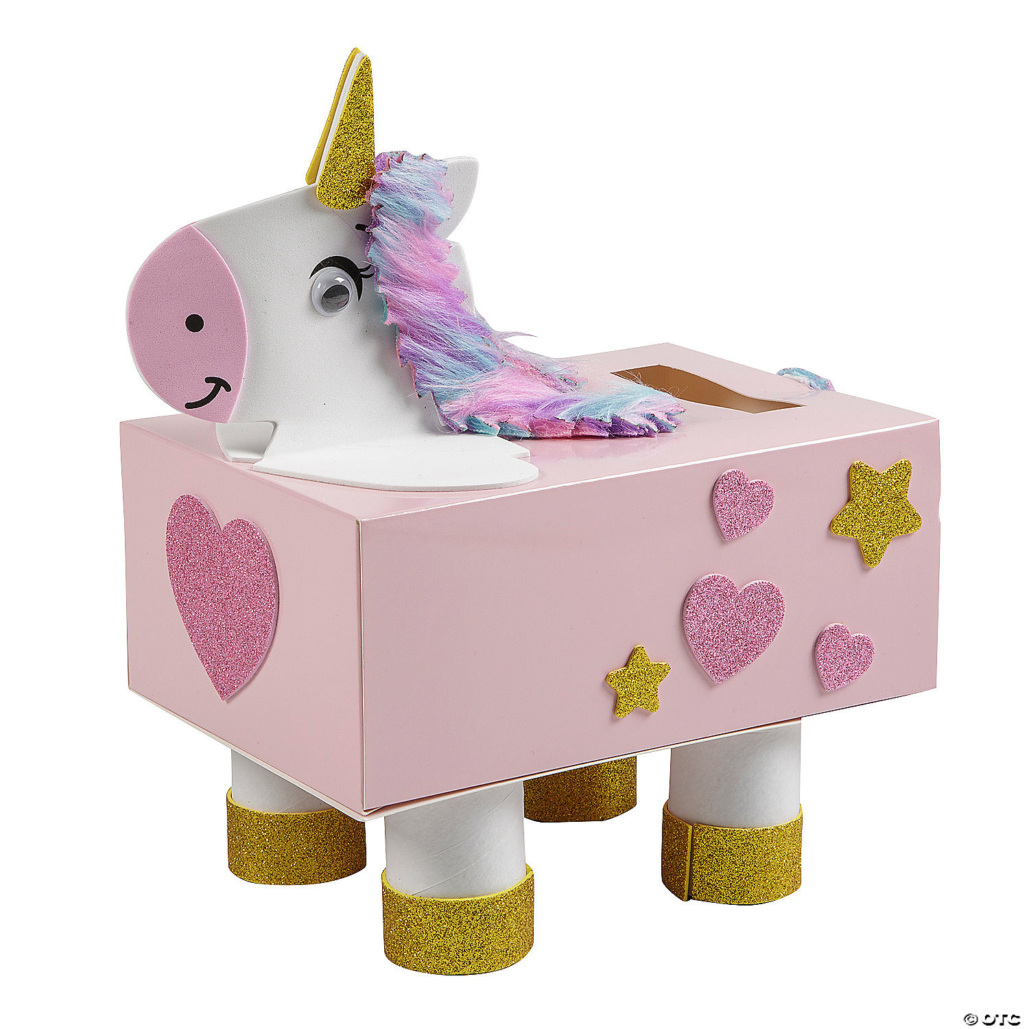 Unicorn Valentine Card Holder Box Craft Kit | Oriental Trading Company