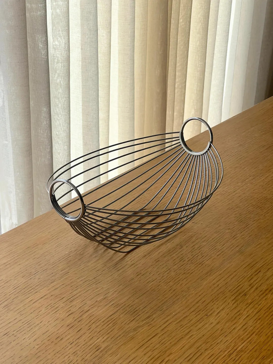 Vintage modernist metal bowl, decorative fruit bowl, table centerpiece decor | Etsy (US)