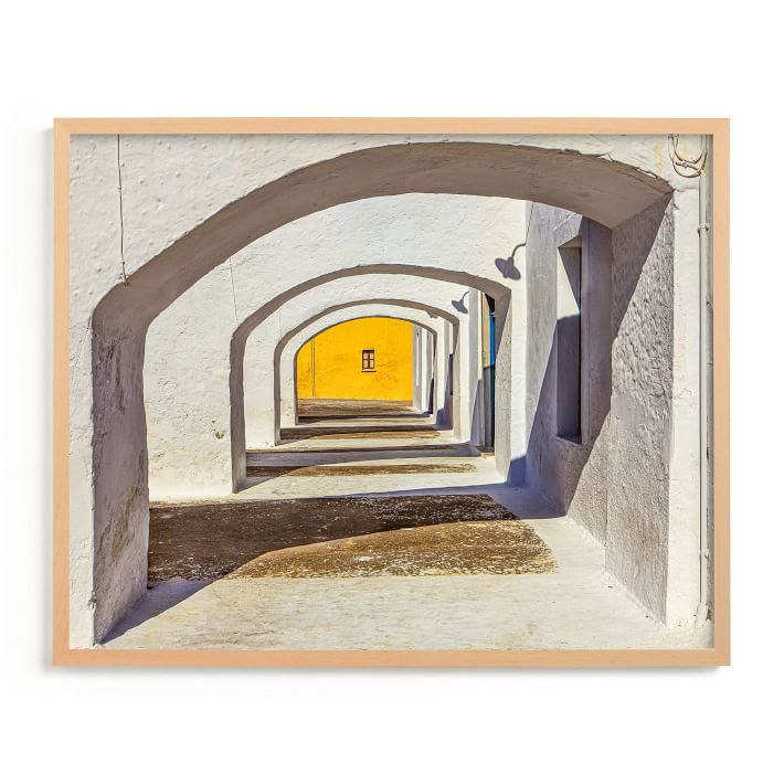 Arches and Yellow Framed Wall Art by Minted for West Elm | West Elm (US)