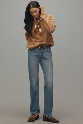 Levi's 501 Curve High-Rise Straight-Leg Jeans | Anthropologie (US)