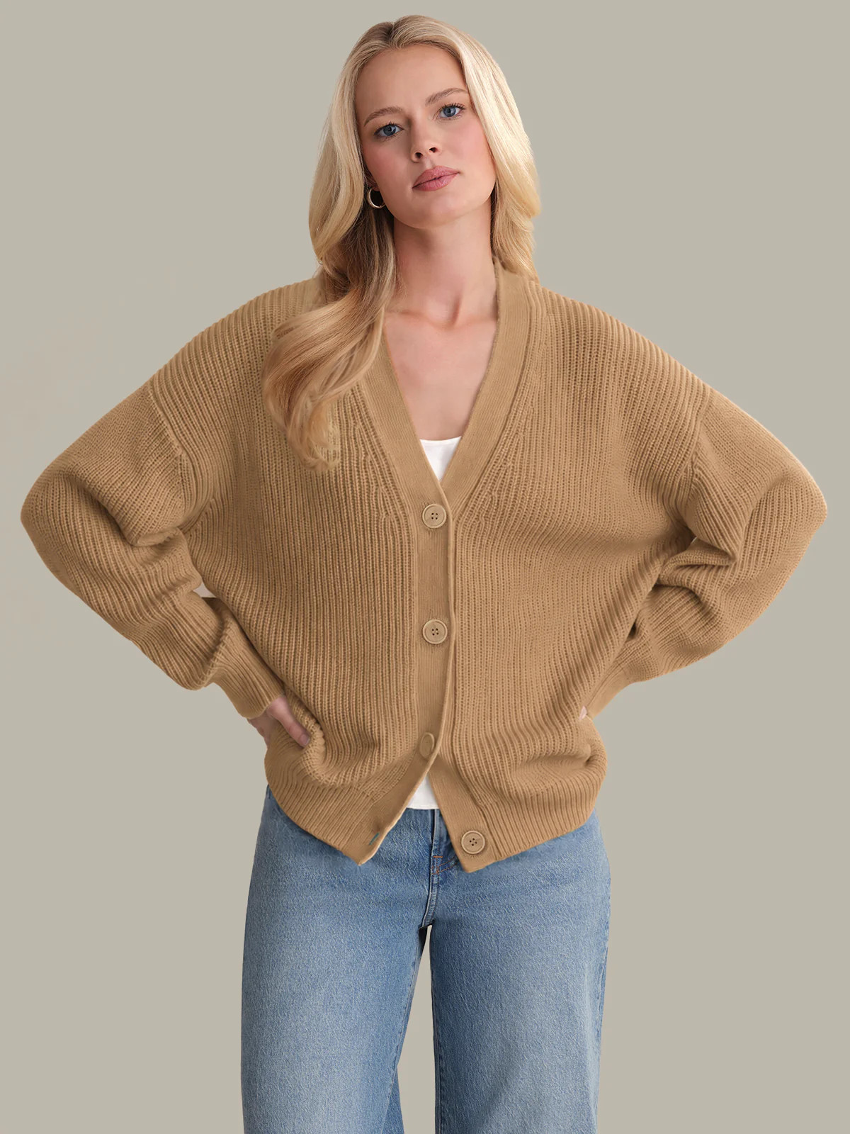 Emilia: Cotton Cocoon Cardigan | 525 America