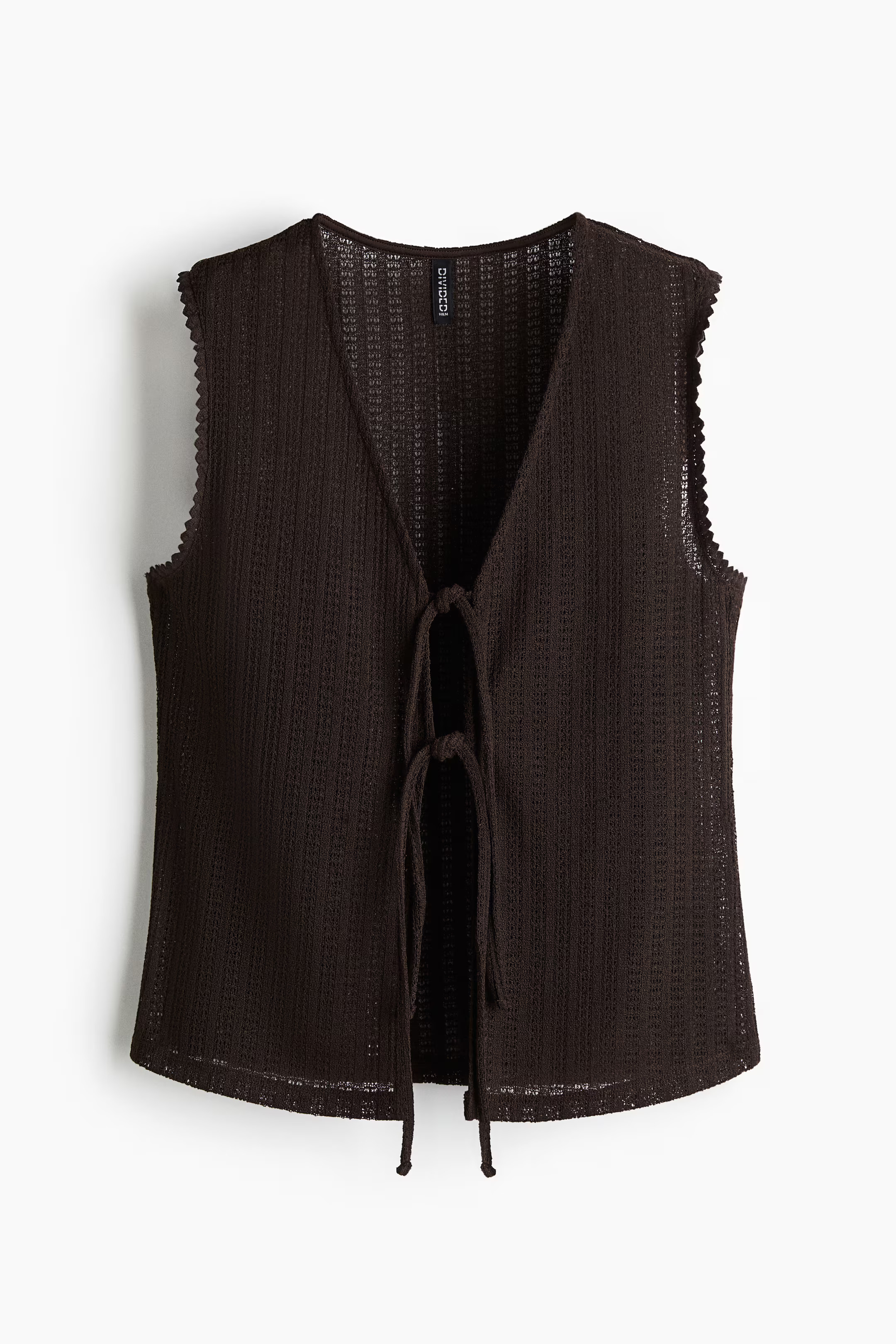 Top en maille avec liens à nouer | H&M (FR, IT, ES, PT, BE)