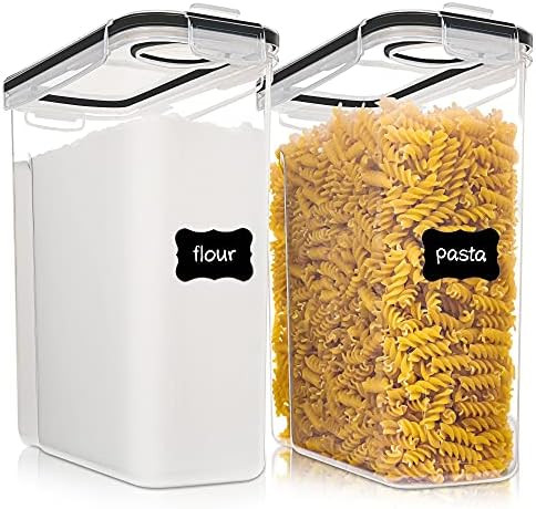 Vtopmart Cereal Storage Container Set, Extra Large BPA Free Plastic Airtight Food Storage Contain... | Amazon (US)