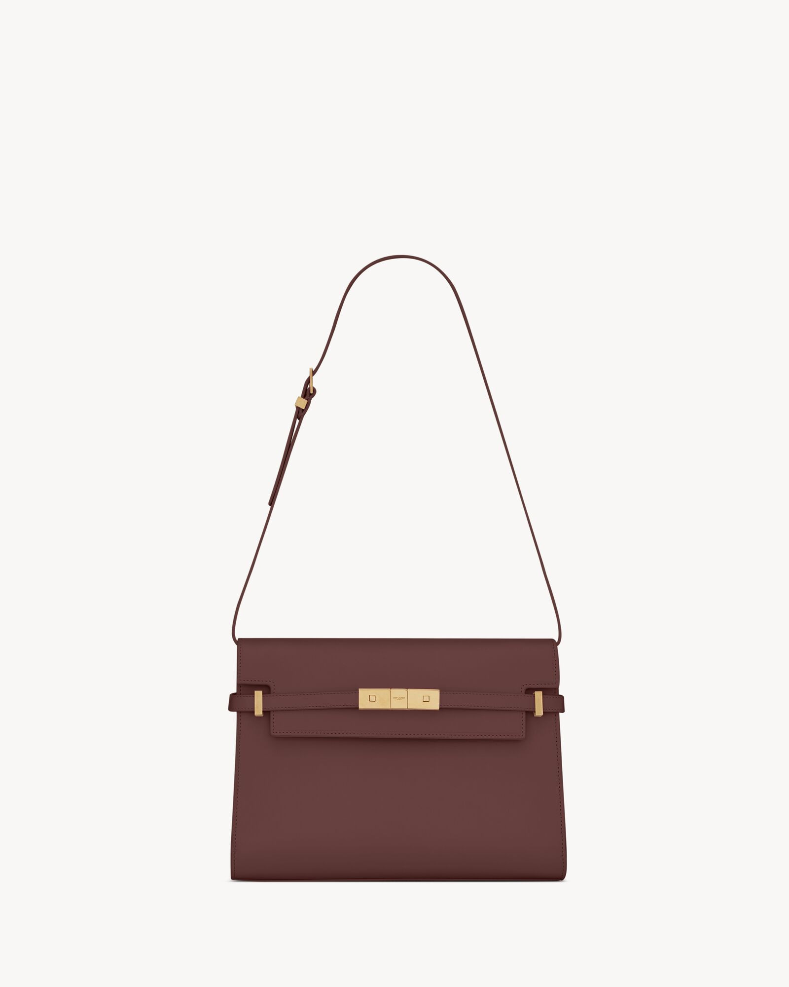 Manhattan  with small top flap, featuring compression tabs on the sides and an adjustable and det... | Saint Laurent Inc. (Global)