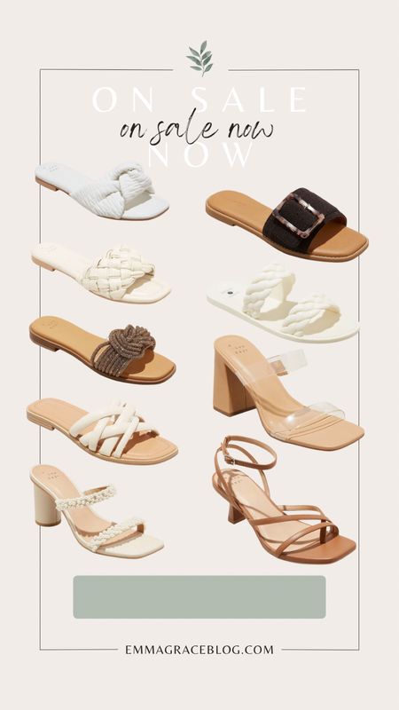 Select target shoes on sale! Sandals, strappy heels and slides! All perfect for those neutral looks! 

#LTKSeasonal #LTKshoecrush #LTKsalealert