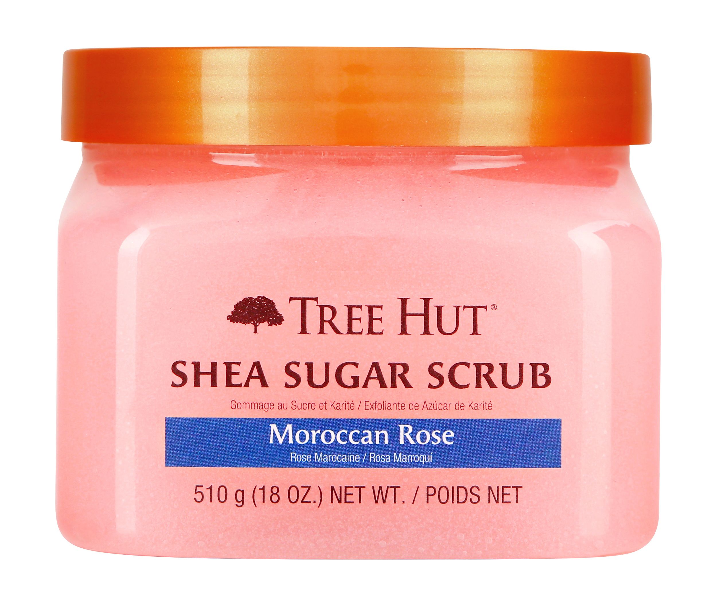 Tree Hut Moroccan Rose Shea Sugar Exfoliating and Hydrating Body Scrub, 18 oz. - Walmart.com | Walmart (US)