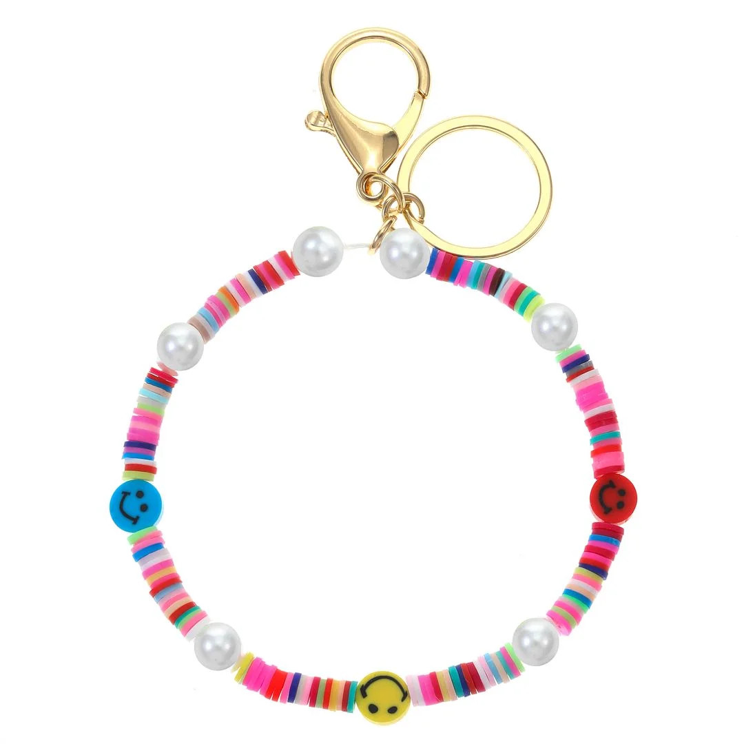 No Boundaries Bangle Bracelet Key Ring with Clip, Multicolored - Walmart.com | Walmart (US)