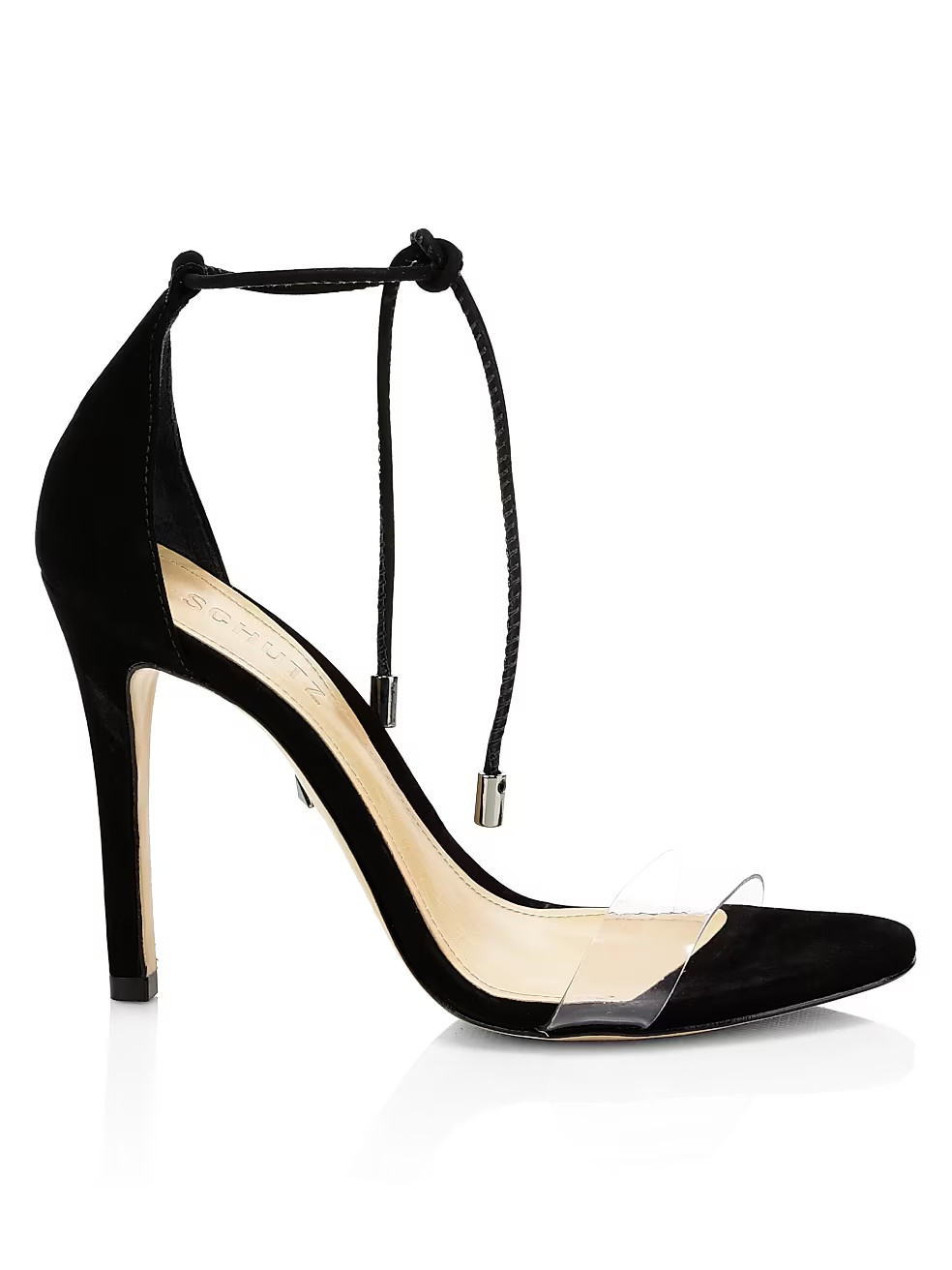 Schutz Josseana Nubuck &amp; Vinyl High-Heel Sandals | Saks Fifth Avenue