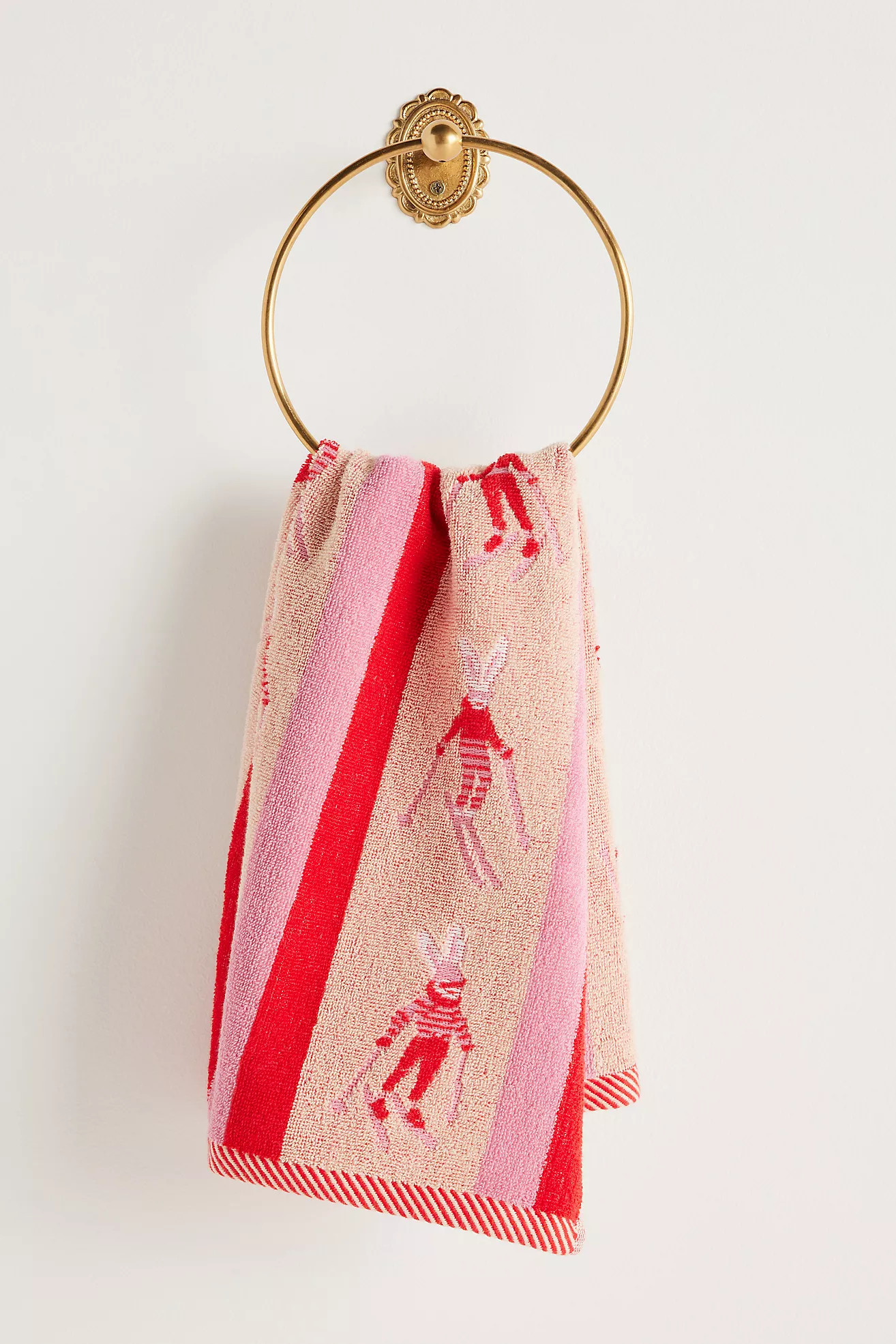 Holiday Printed Cotton Hand Towel | Anthropologie (US)